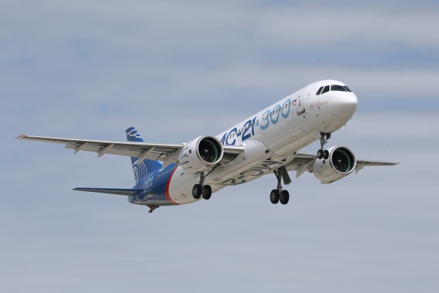 First flight of MC-21-300
