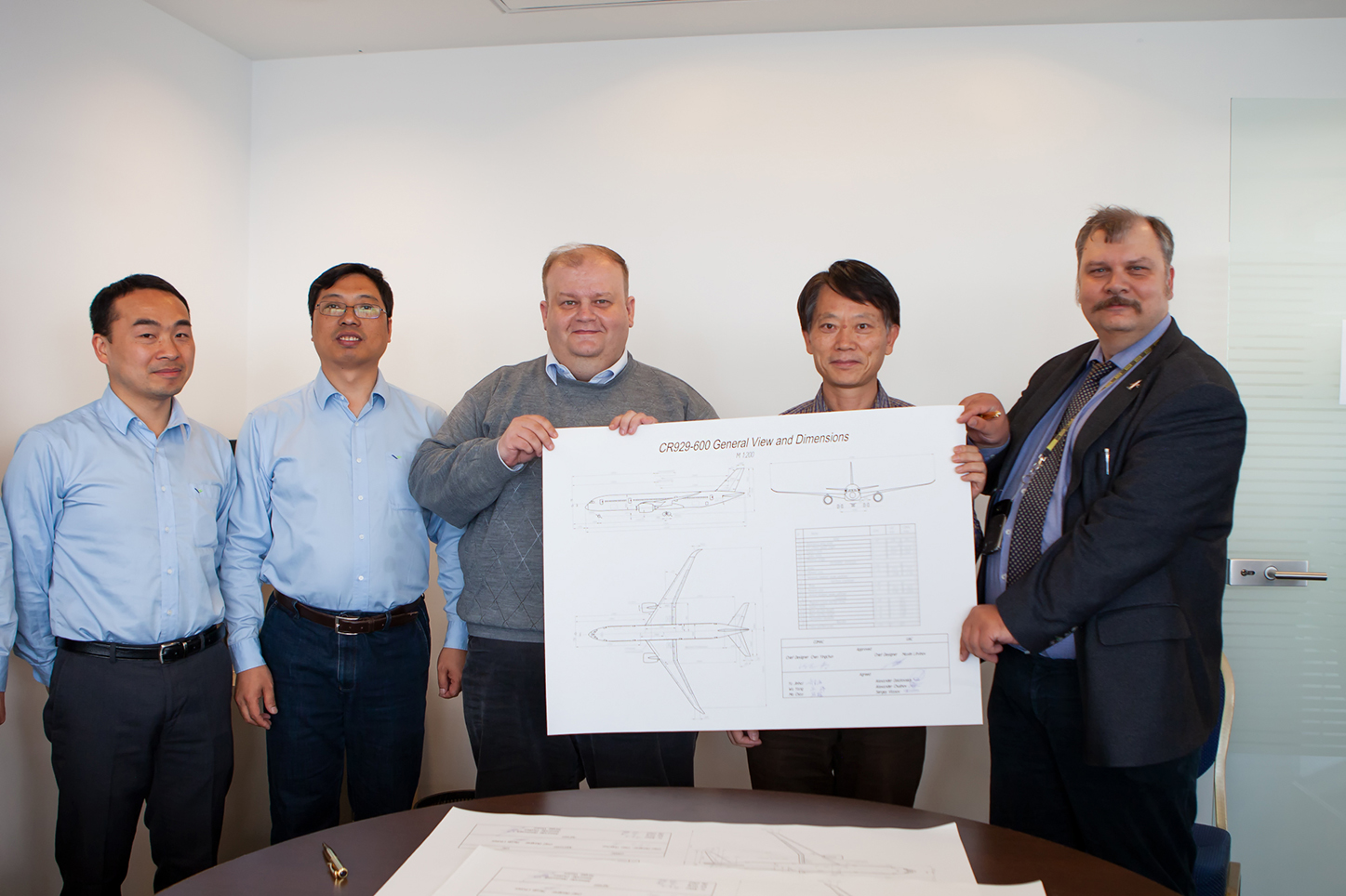 PJSC UAC and COMAC Approved the General Layout of CR929 Aircraft