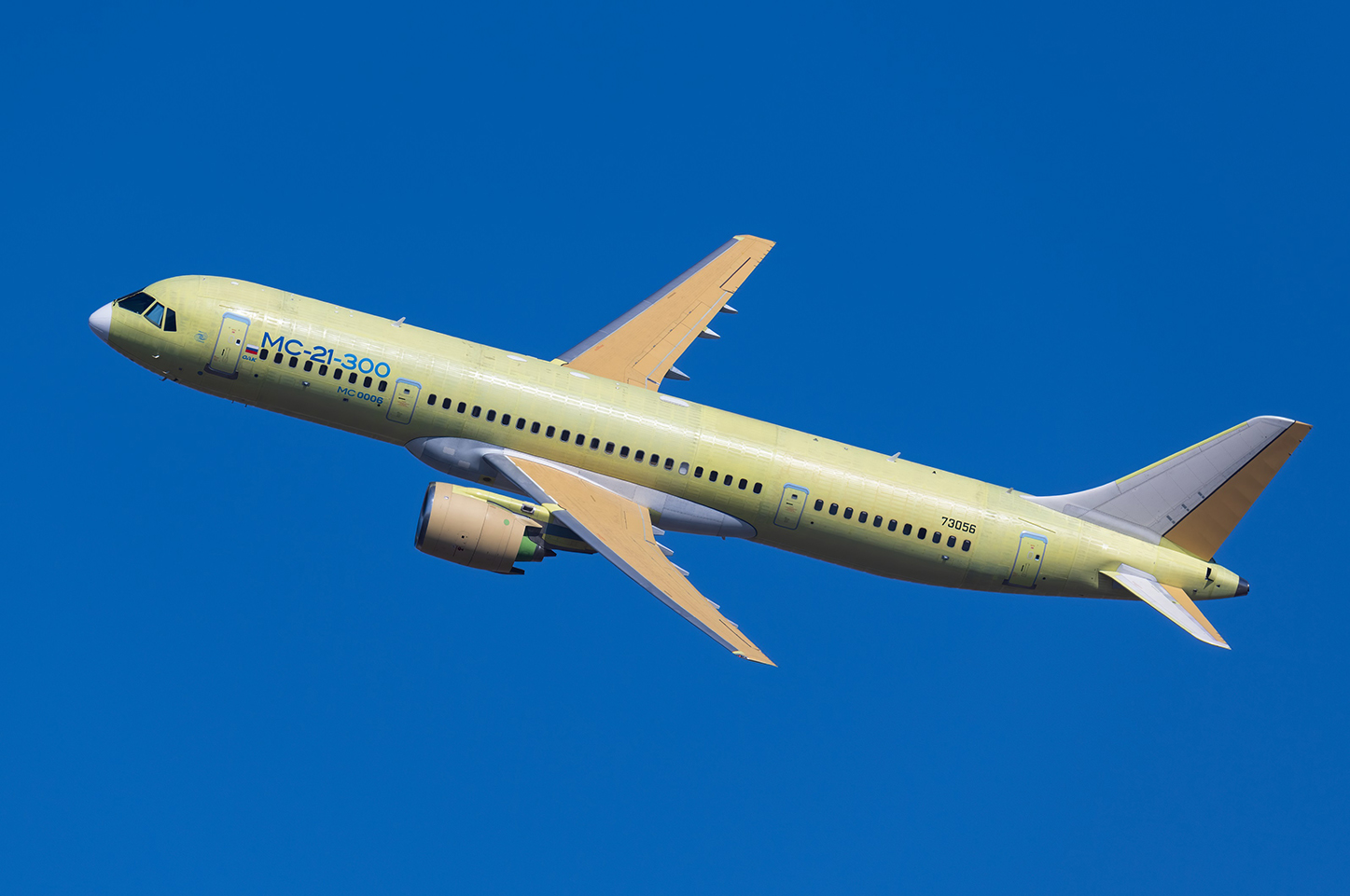 MC-21-300 flight-test aircraft equipped with a high-density passenger cabin made a flight from Irkutsk to Zhukovsky